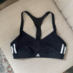 Adidas Black and White Sports Bra